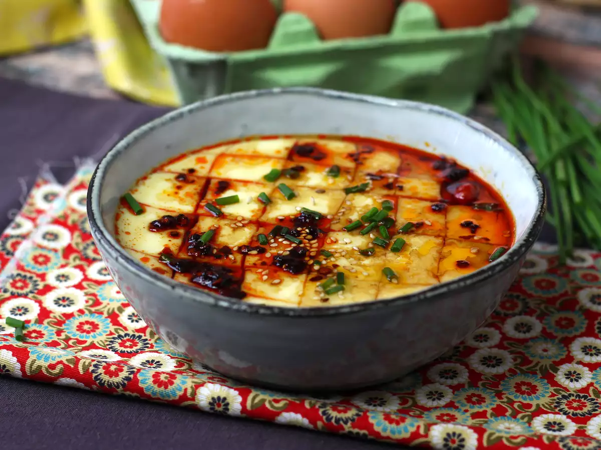 Čínske vajíčka na pare: čínsky recept na hodvábne vajíčka na pare len z dvoch ingrediencií! - foto 5