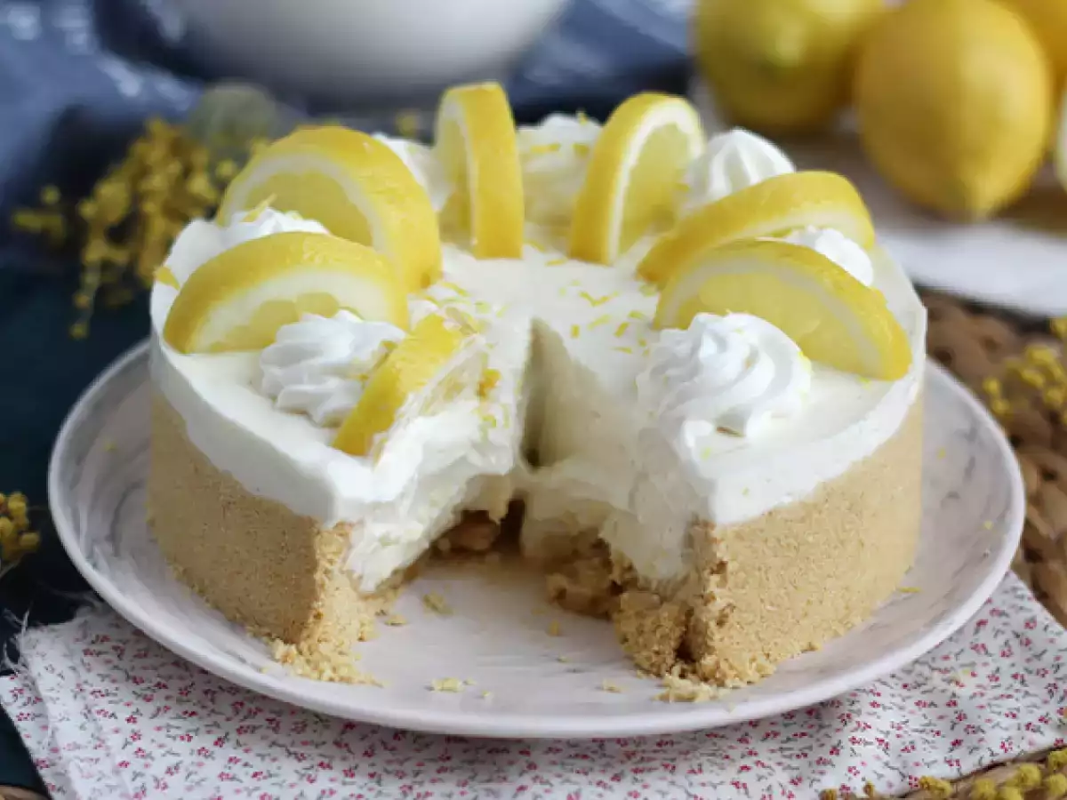 Citrónový cheesecake bez pečenia - foto 7