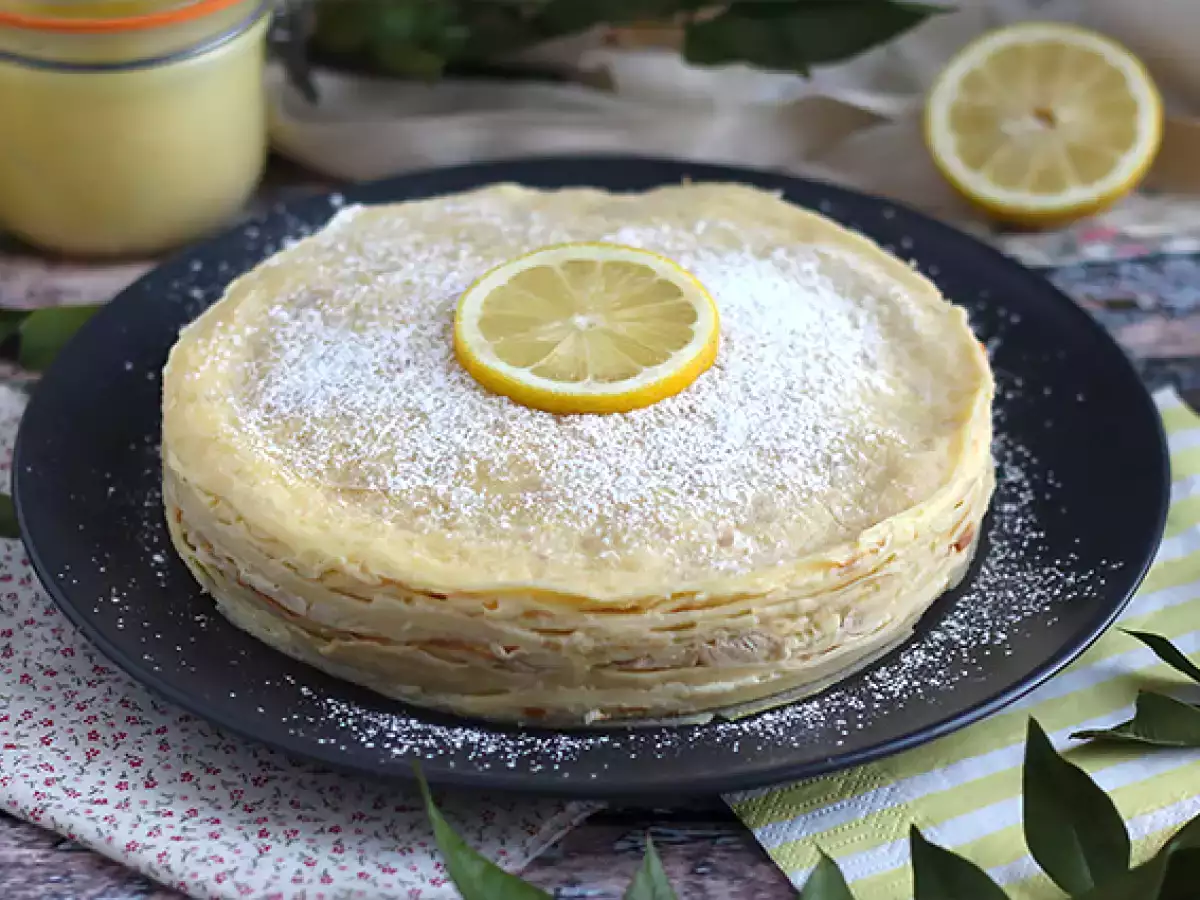 Citrónový palacinkový koláč - foto 4