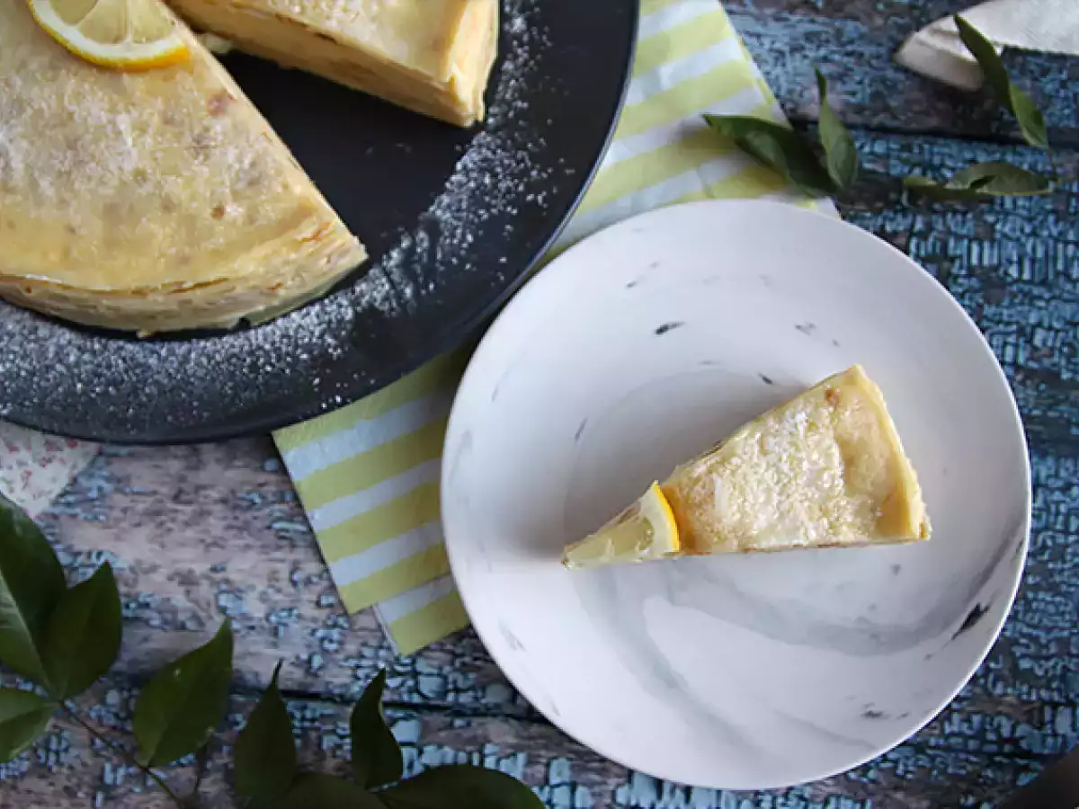 Citrónový palacinkový koláč - foto 5
