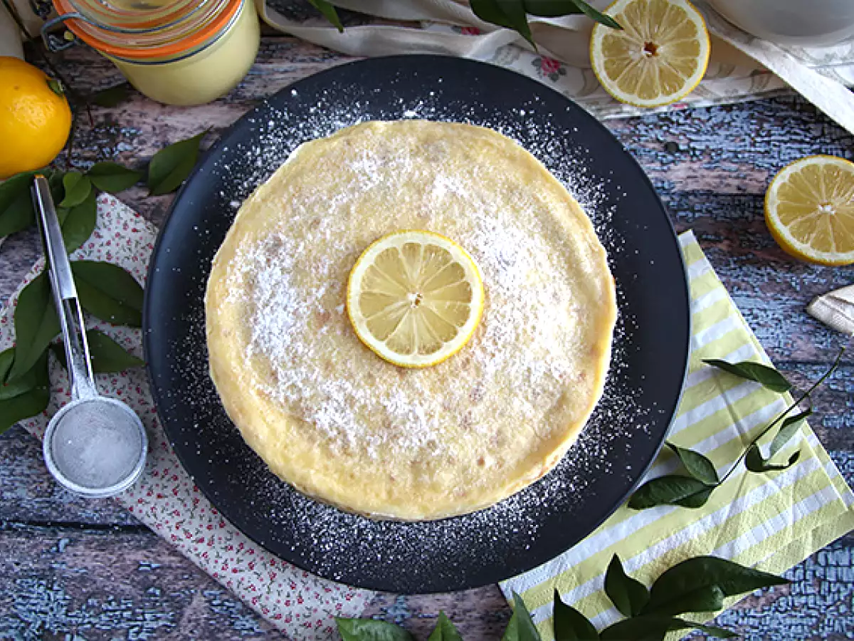 Citrónový palacinkový koláč - foto 6
