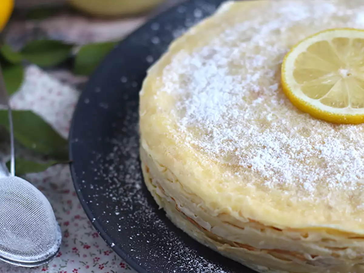 Citrónový palacinkový koláč - foto 7