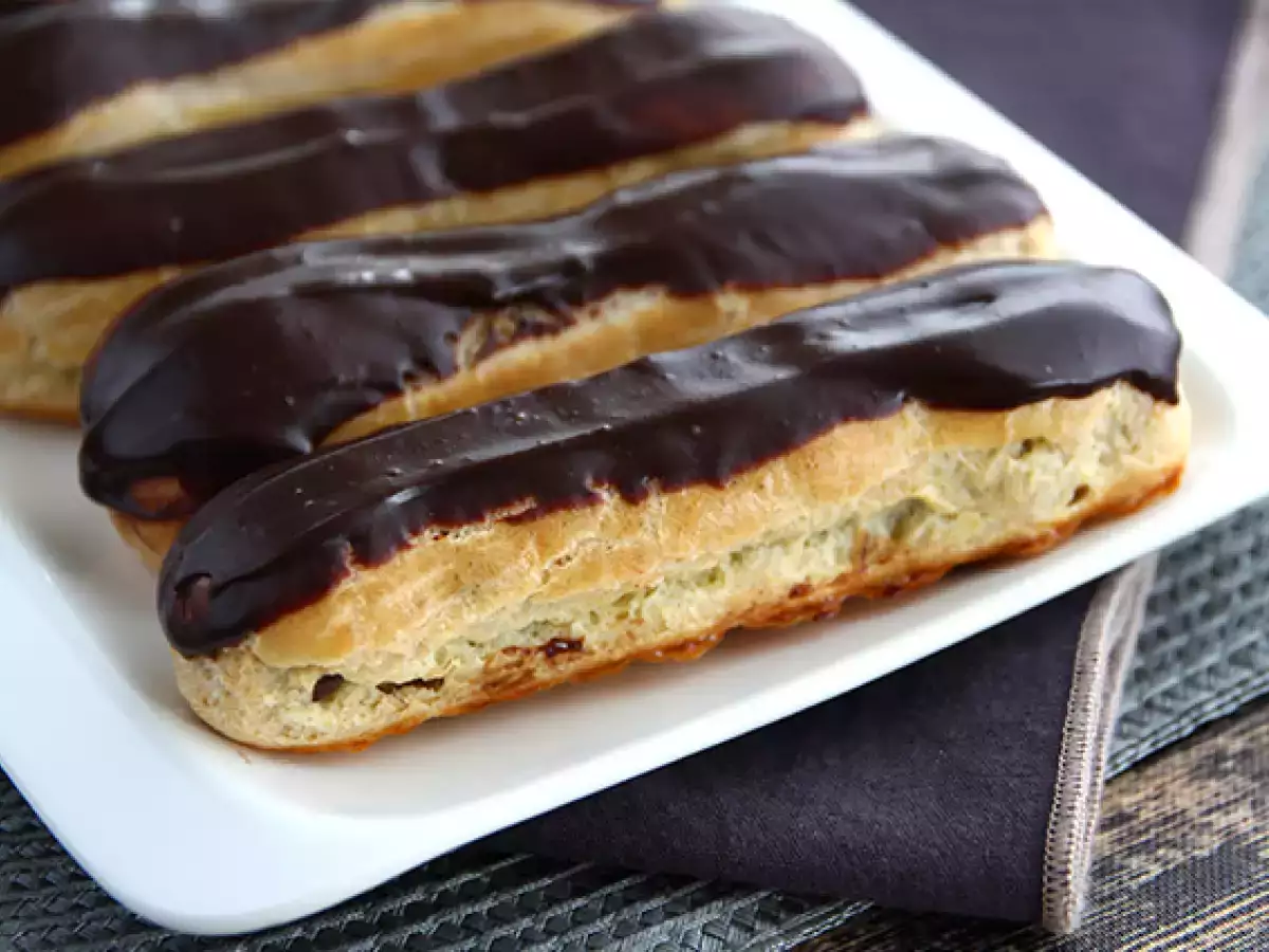 Čokoládové éclairs (návod krok za krokom)