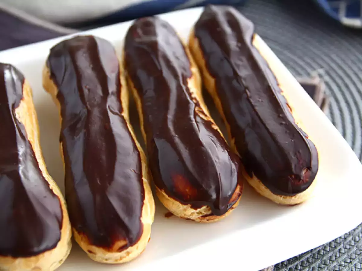 Čokoládové éclairs (návod krok za krokom) - foto 3