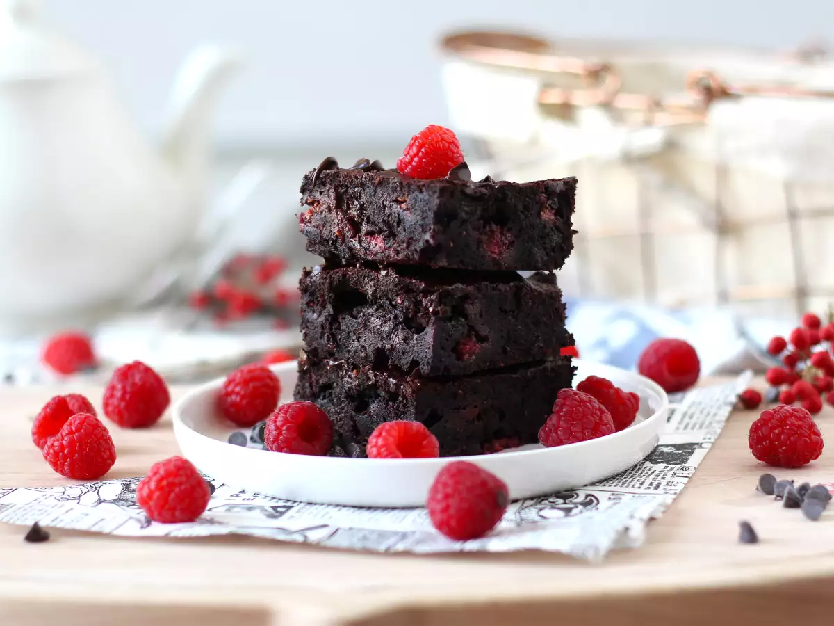 Čokoládové malinové brownie, čistý pôžitok! - foto 3