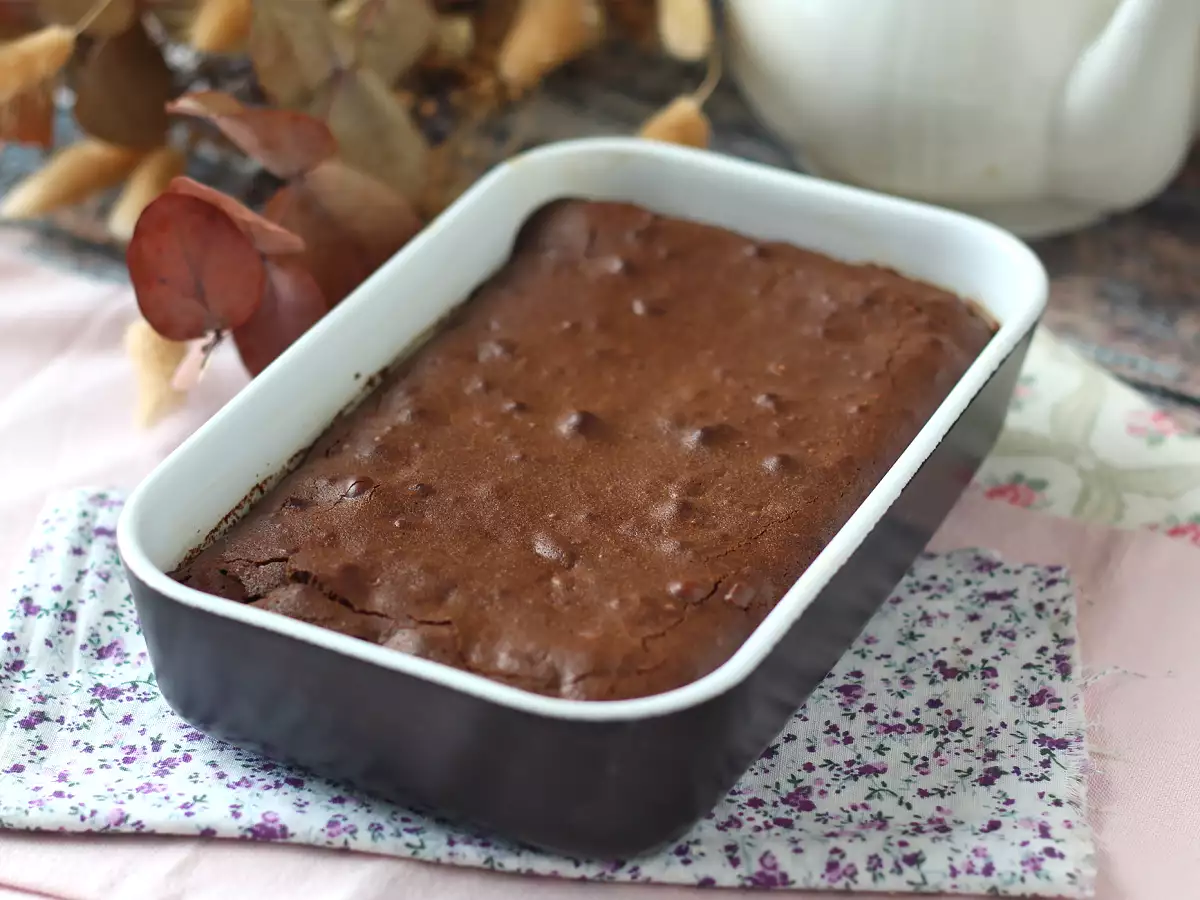Čokoládový a orechový koláčik vo fritéze - foto 6
