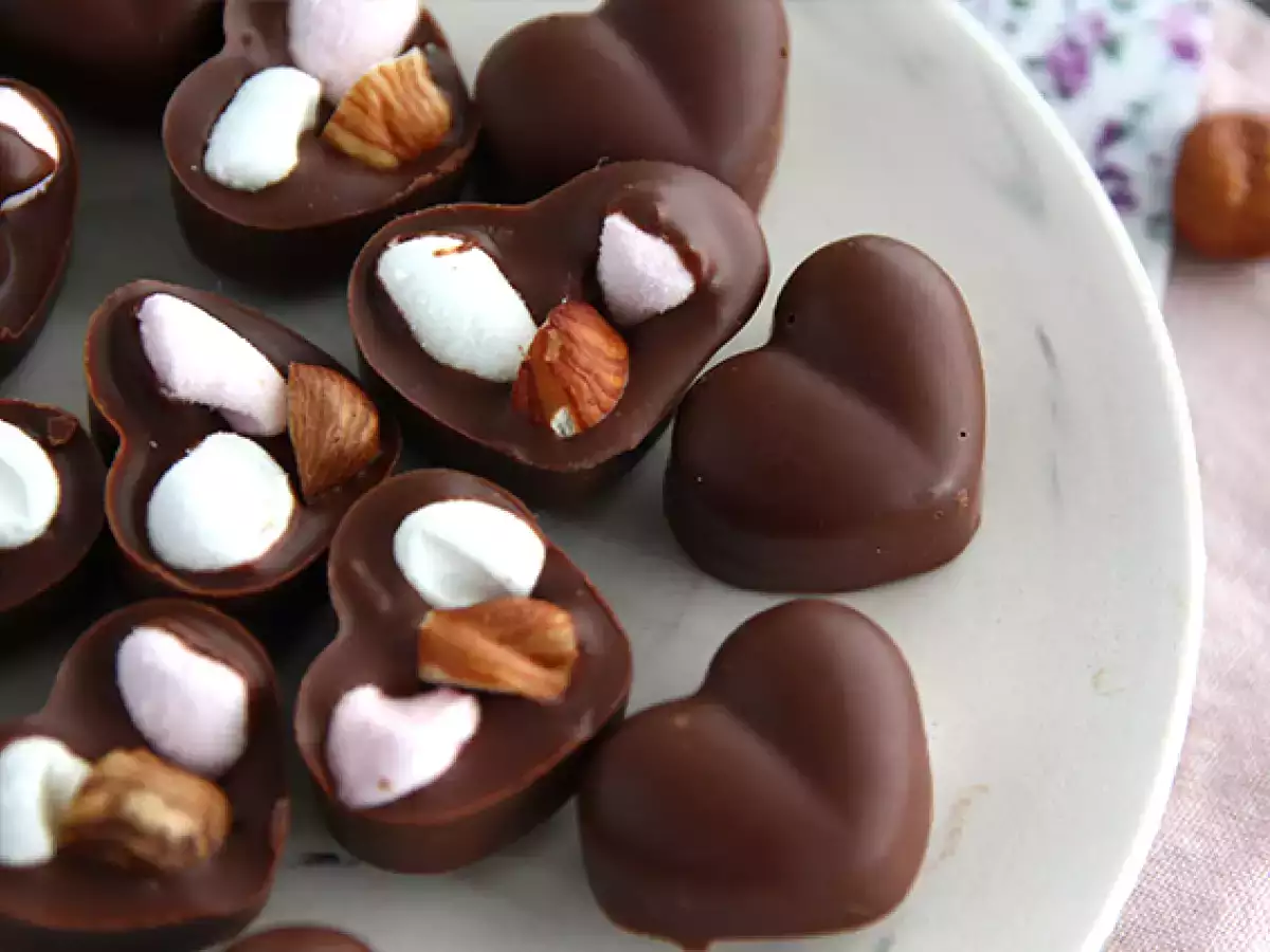 Čokolády s marshmallow a lieskovými orieškami - foto 2