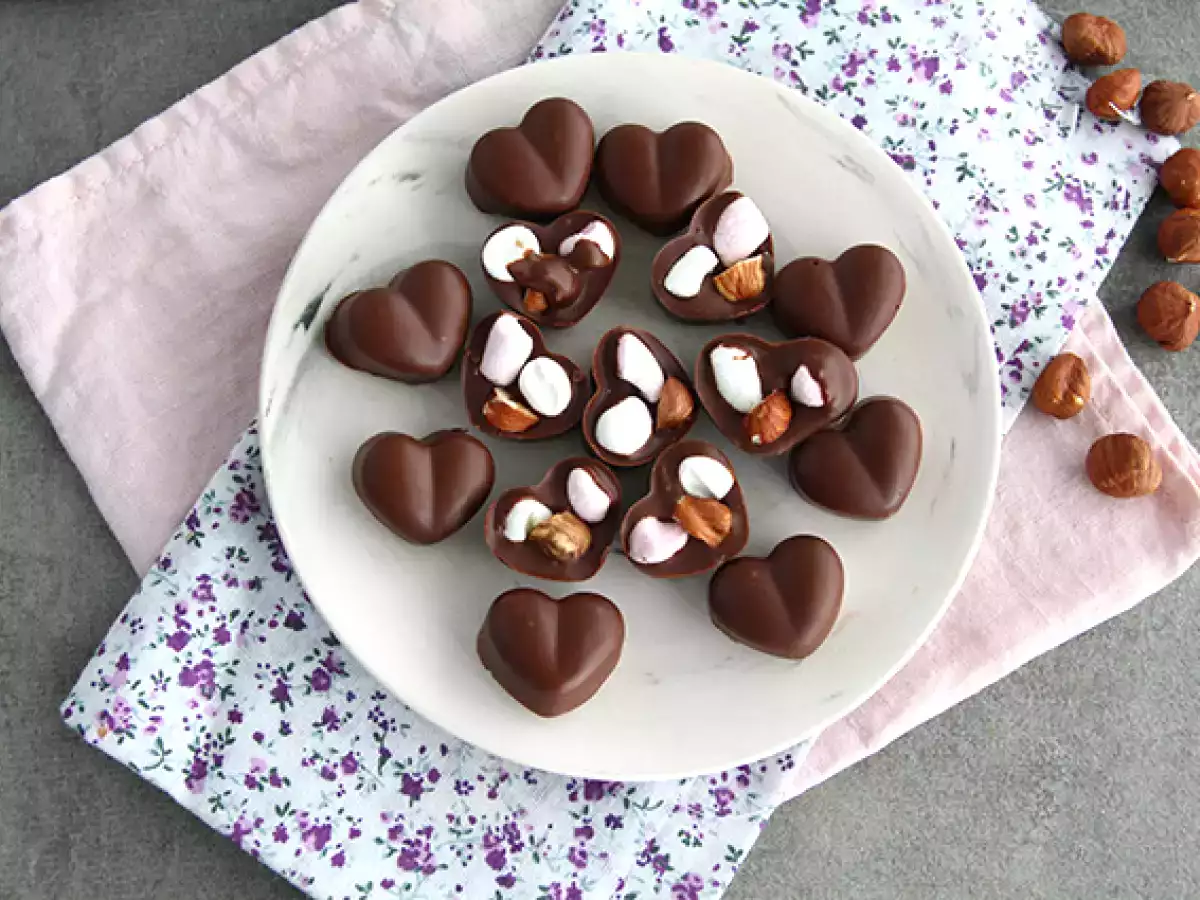 Čokolády s marshmallow a lieskovými orieškami - foto 3