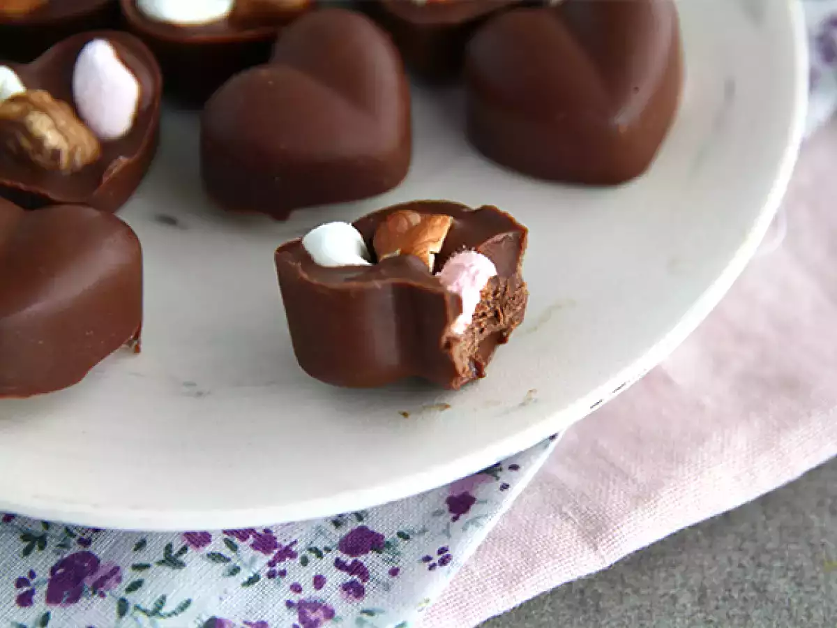 Čokolády s marshmallow a lieskovými orieškami - foto 4