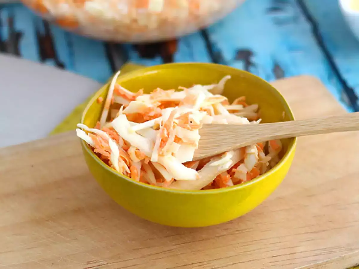 Coleslaw (šalát z kapusty a mrkvy) na americký spôsob - foto 4