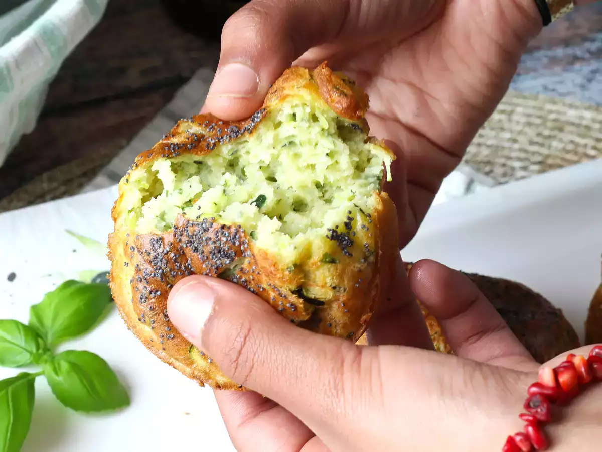 Cuketové muffiny vo fritéze: ľahký a nadýchaný recept