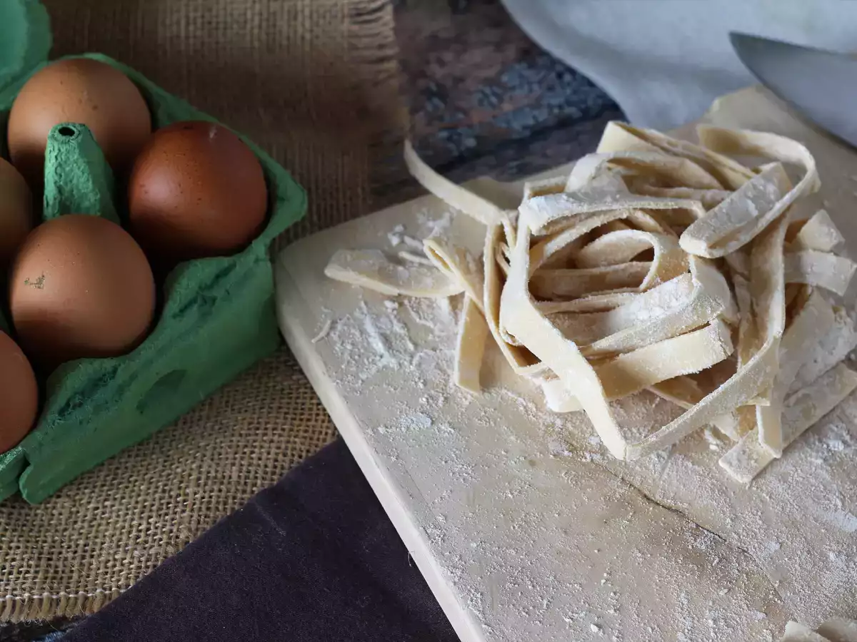 Domáce tagliatelle, postup vysvetlený krok za krokom - foto 3