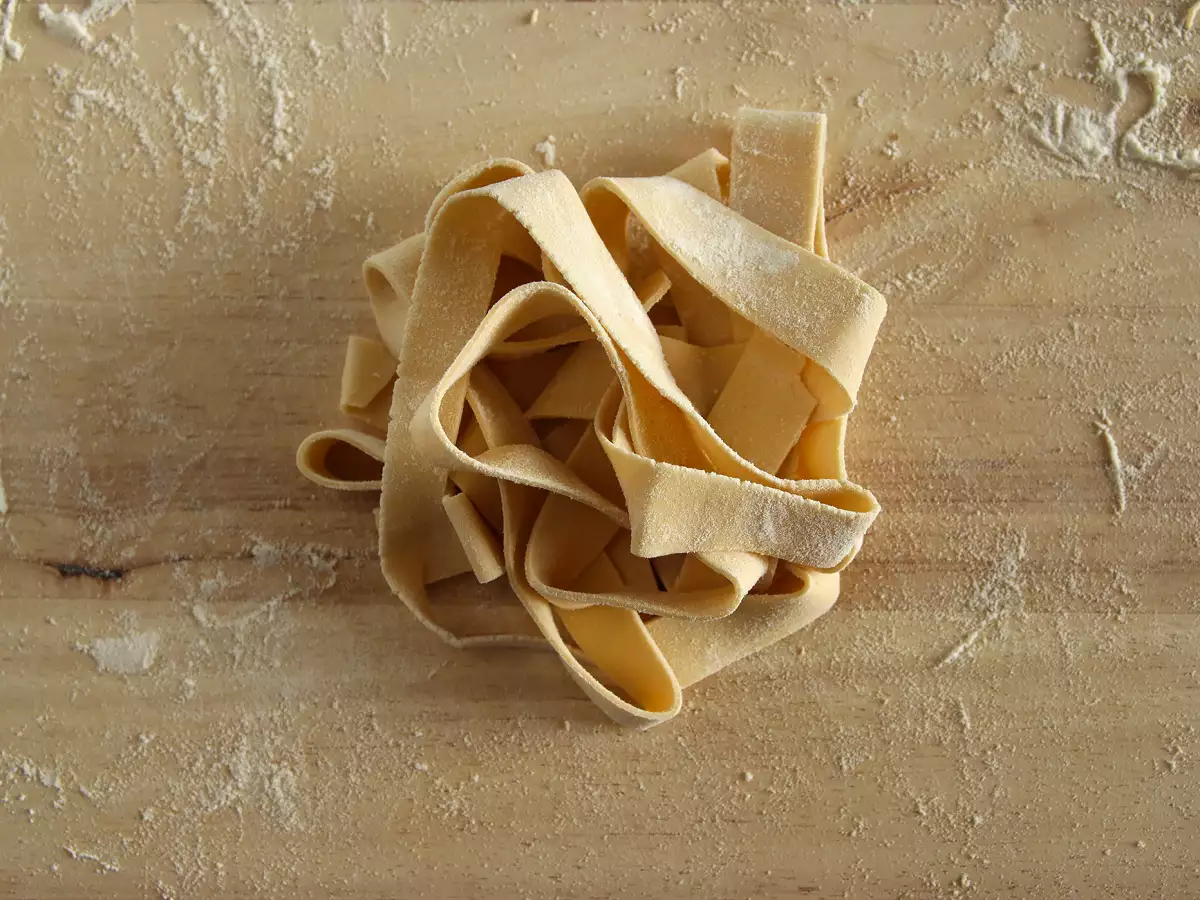 Domáce vaječné pappardelle: recept vysvetlený krok za krokom - foto 6