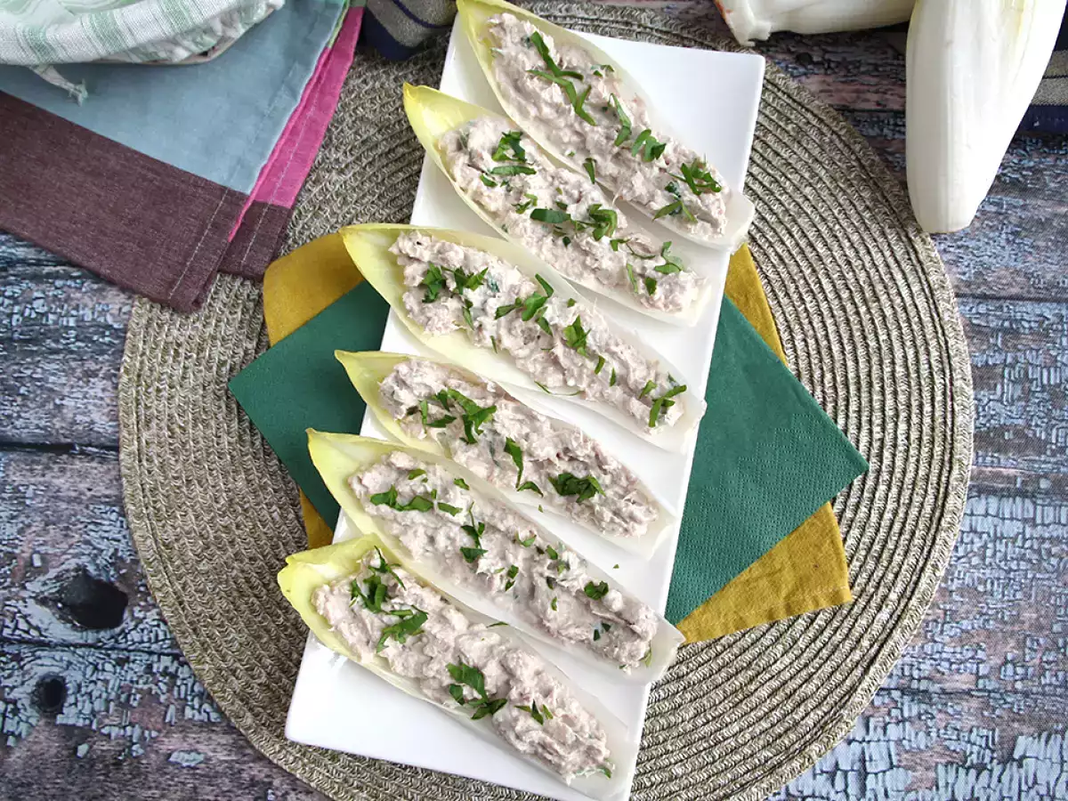 Endive trays s tuniakovou náplňou - foto 3