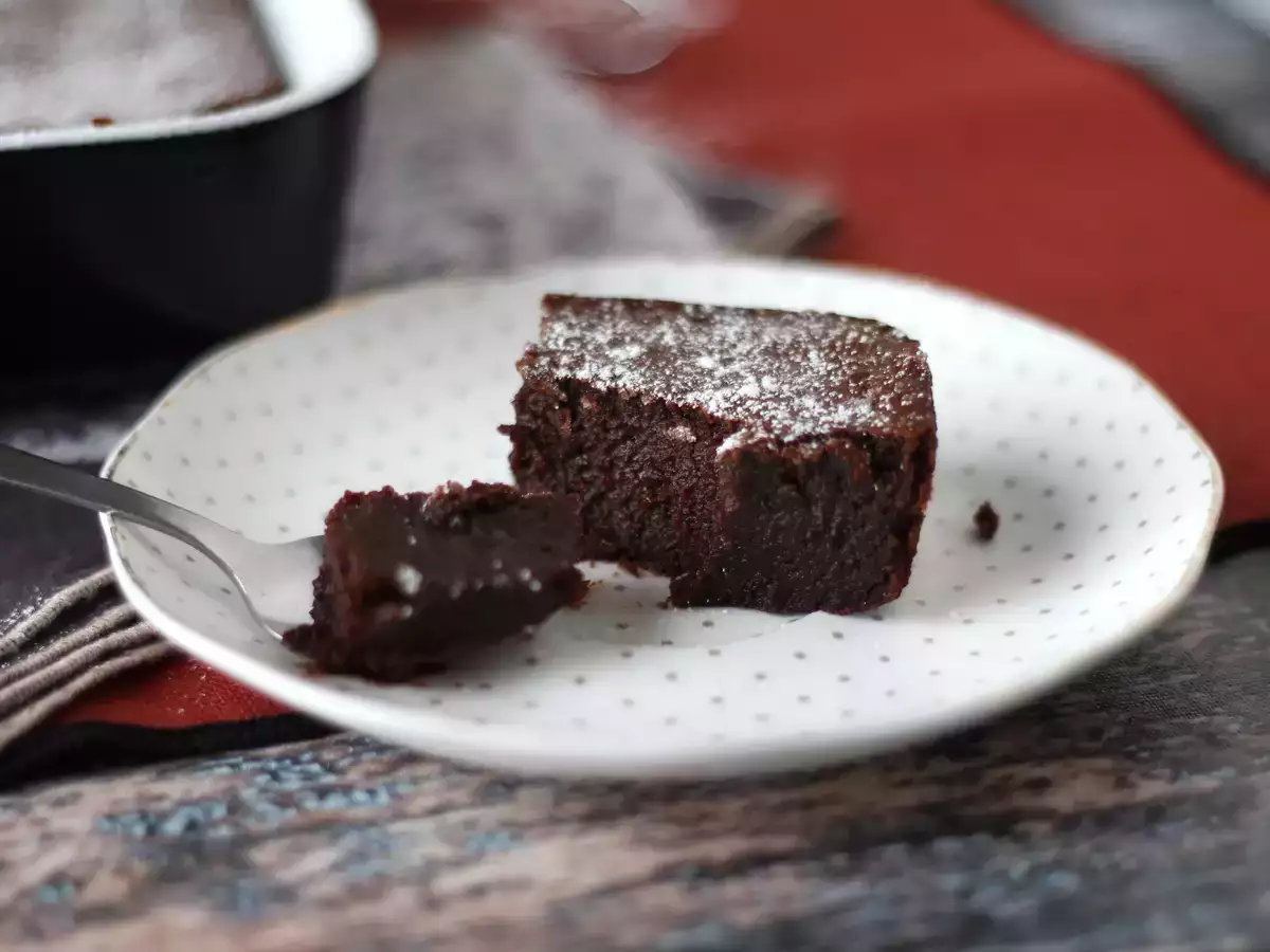 EXTRA FONDANTNÝ čokoládový a gaštanový krémový koláč len zo 4 ingrediencií - foto 5