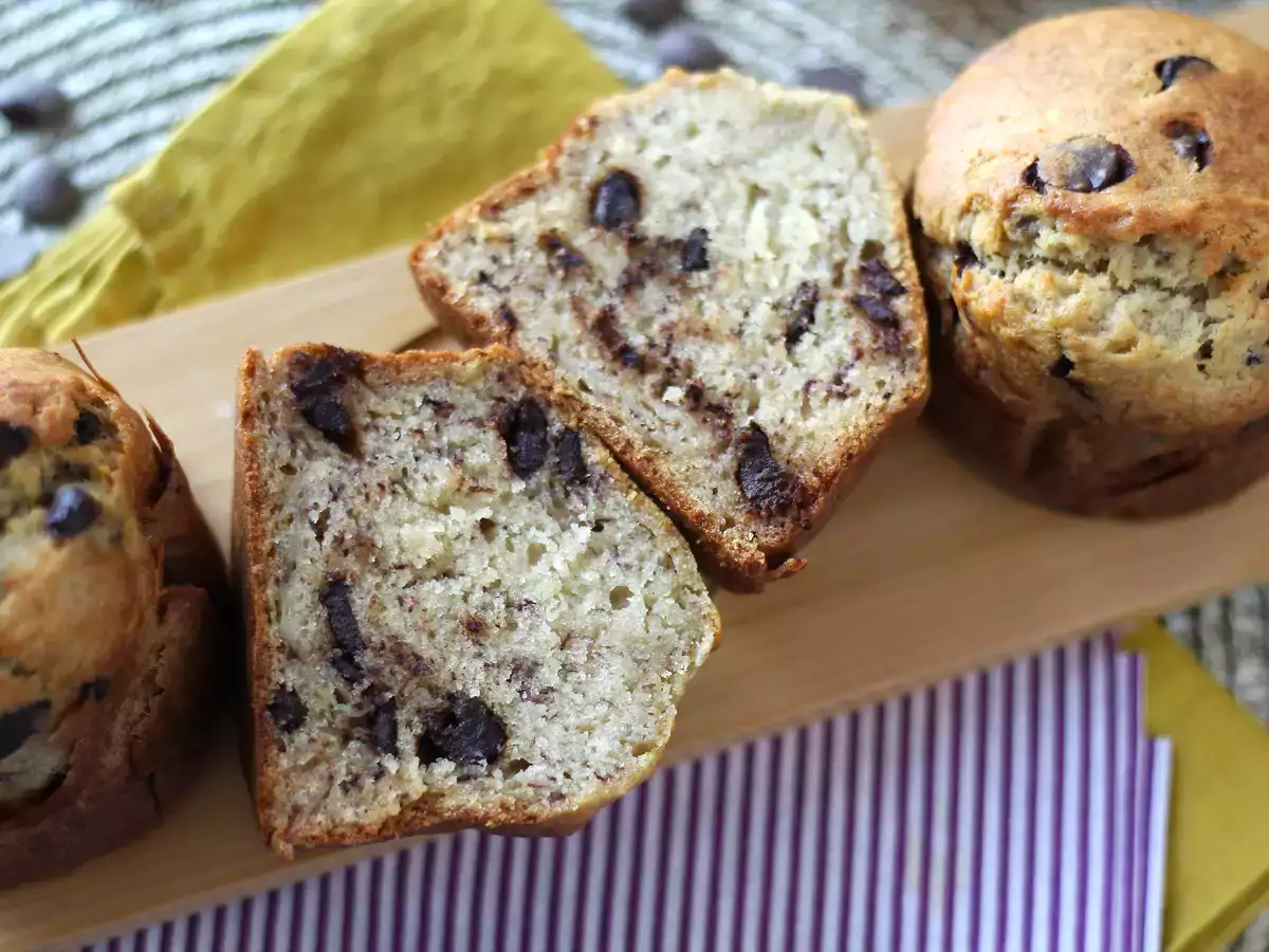 Extra gurmánske banánové a čokoládové muffiny - foto 2