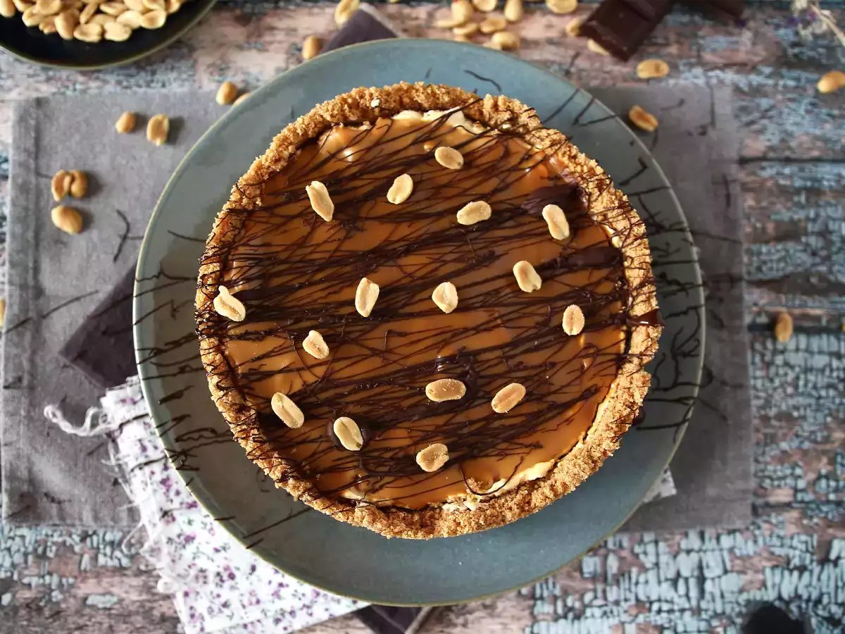 Extra gurmánsky tvarohový koláč v štýle Snickers - foto 4