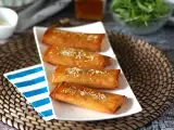 Feta Saganaki, grécky recept na chrumky z fety a medu, foto 1