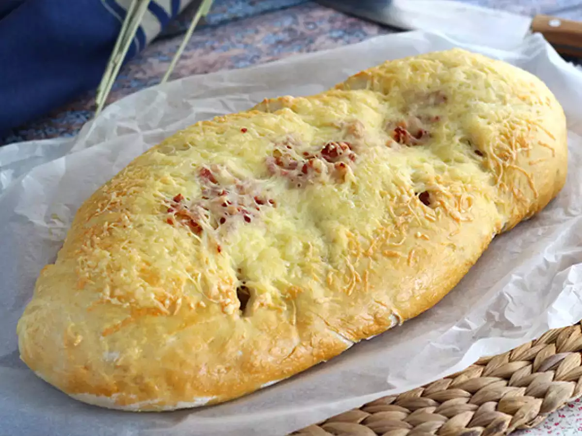Fougasse so slaninou a cibuľou - foto 4