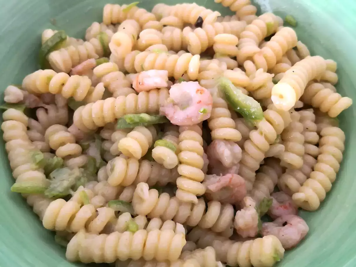 Fusilli s cuketami, krevetami a zázvorom - foto 2