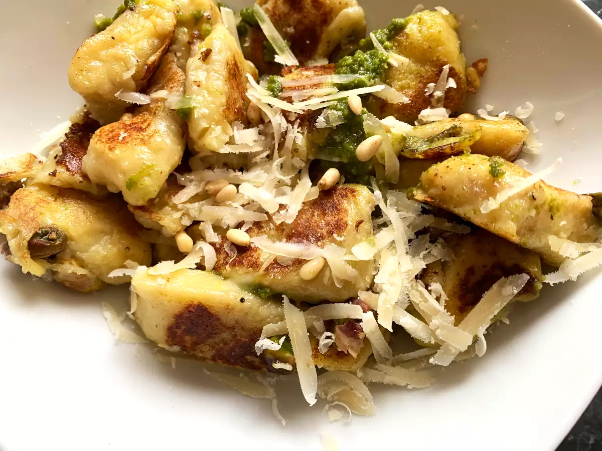 Gnocchi-mozza so zeleným pestom - foto 3