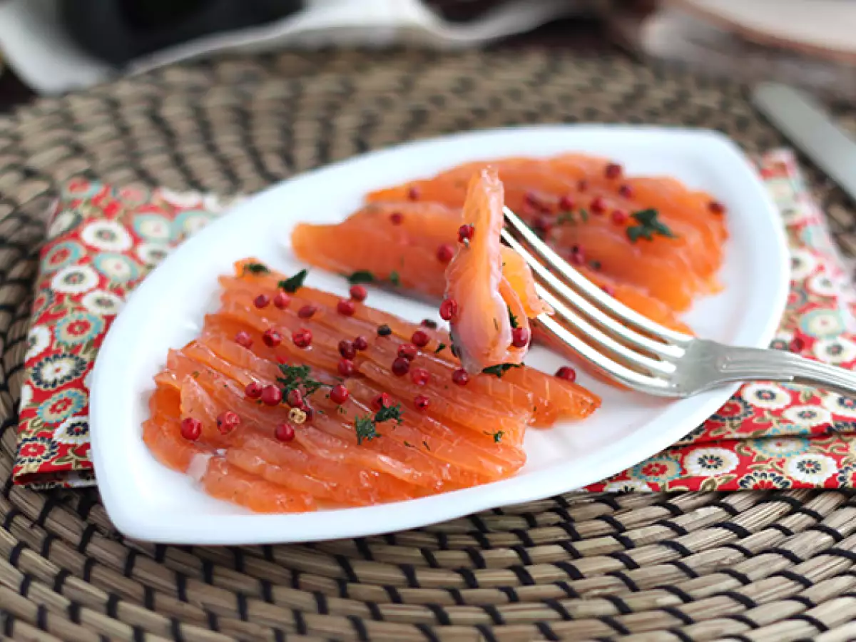 Gravlax, marinovaný losos na švédsky spôsob - foto 4