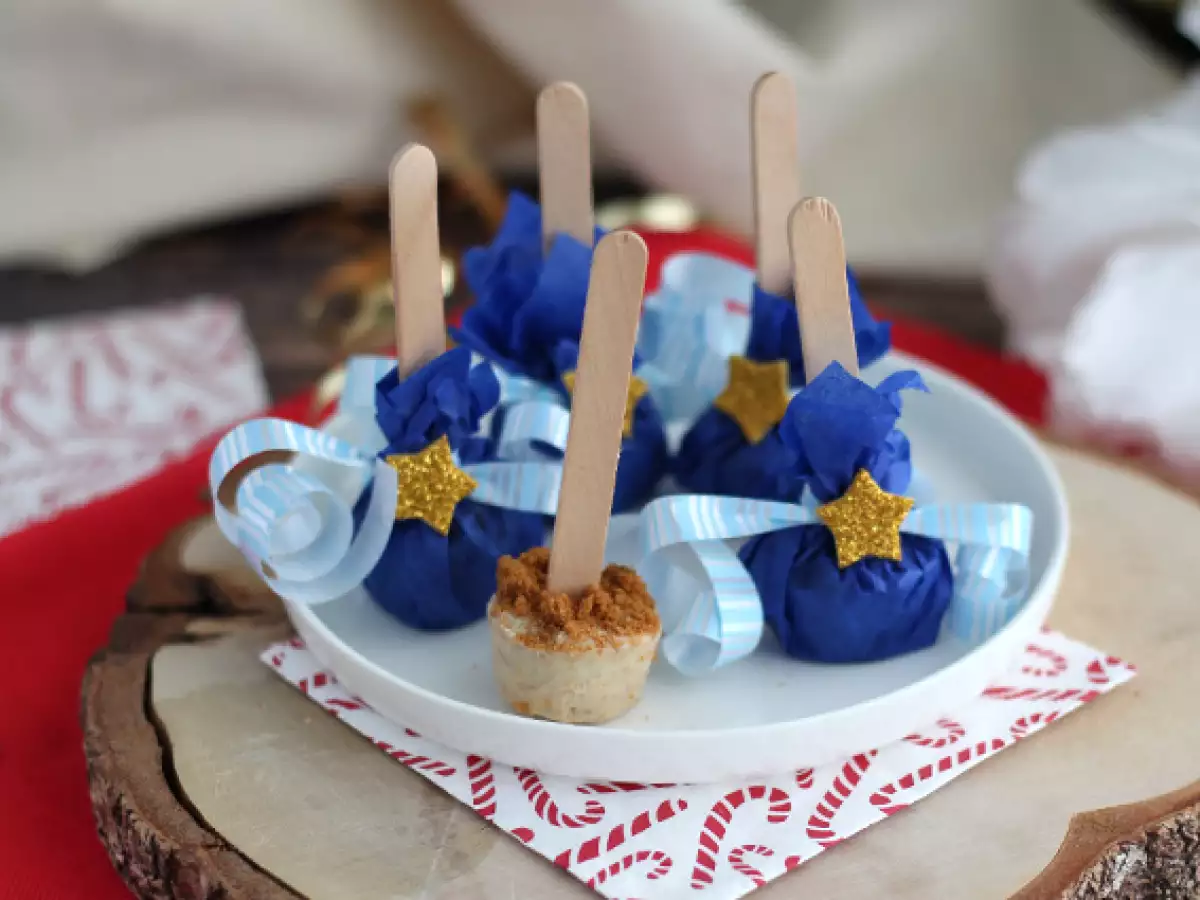 Horké čokoládové lízanky: biela čokoláda + speculoos - foto 3