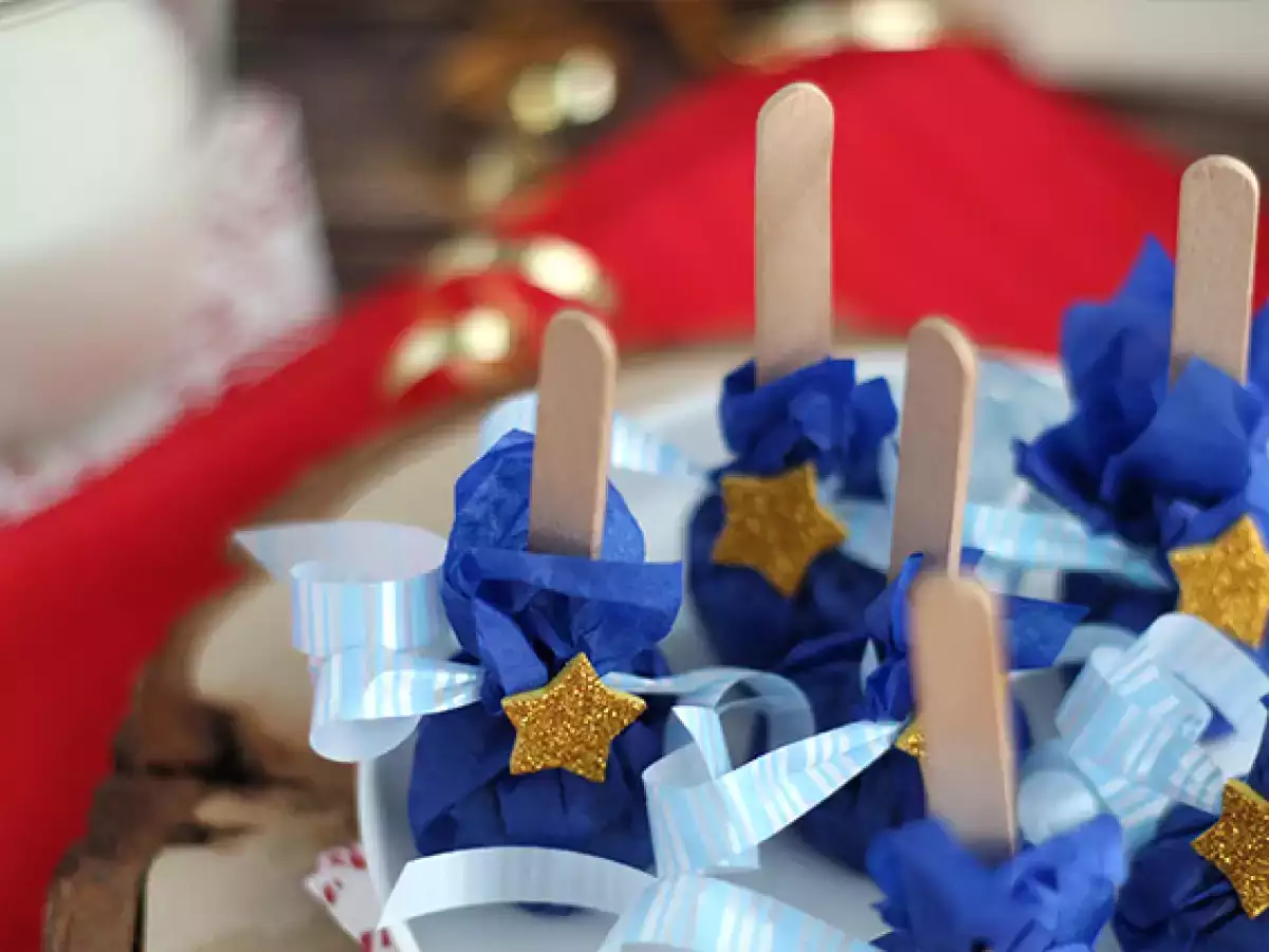 Horké čokoládové lízanky: biela čokoláda + speculoos - foto 5
