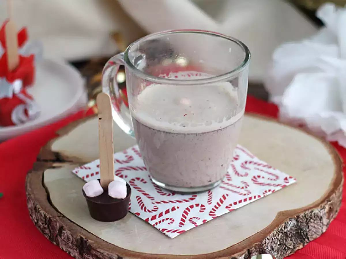 Horké čokoládové lízanky: horká čokoláda + marshmallow - foto 3