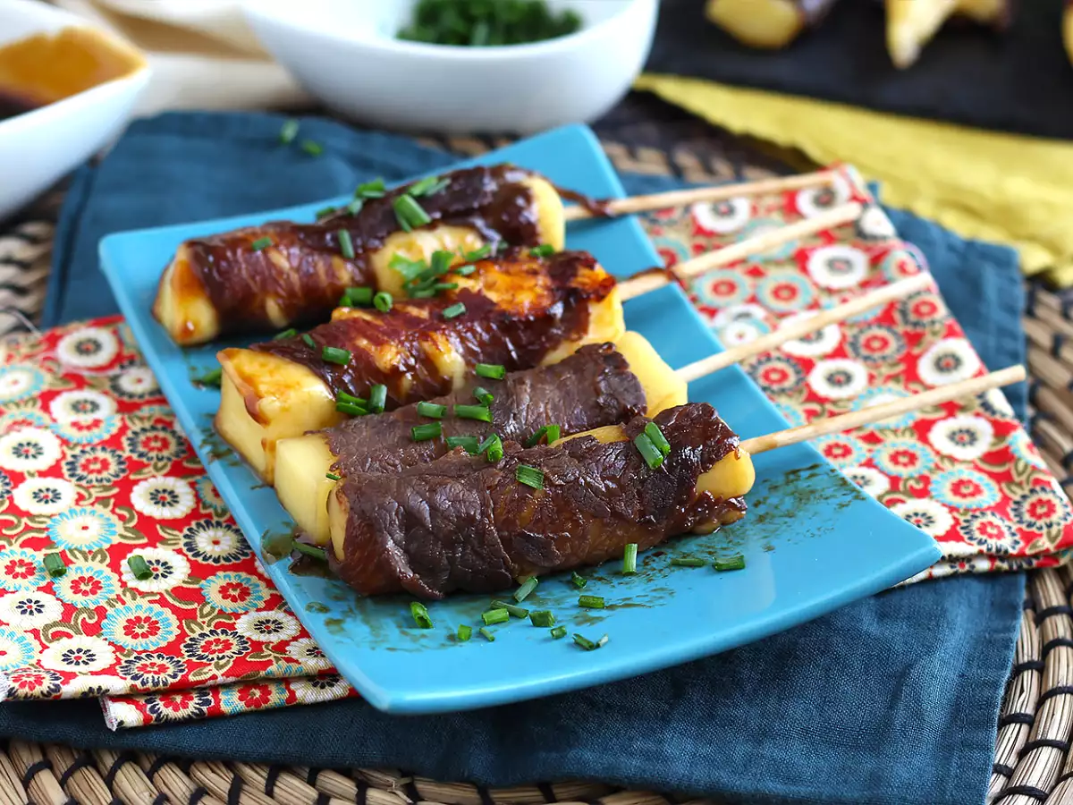 Hovädzí kebab Yakitori so syrom - foto 4