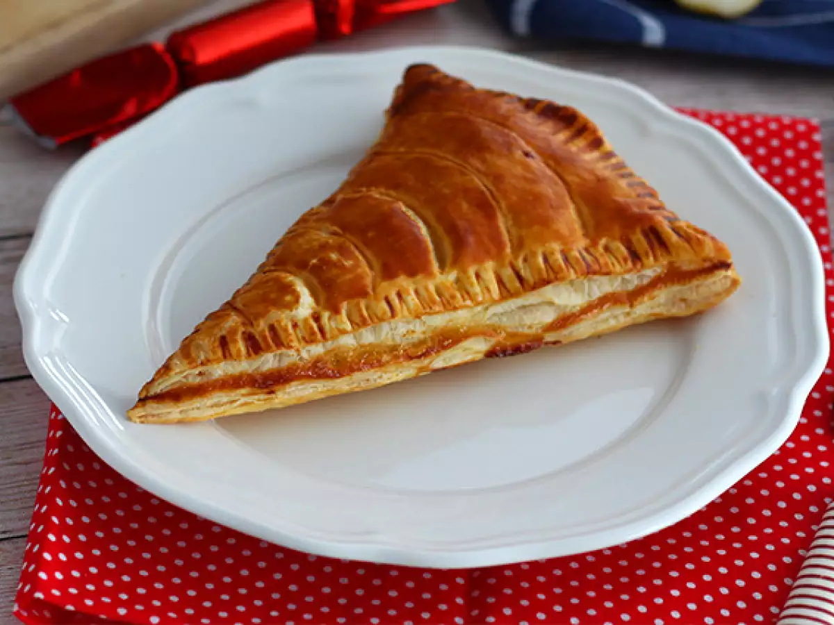 Hruškový frangipane v jednotlivých porciách