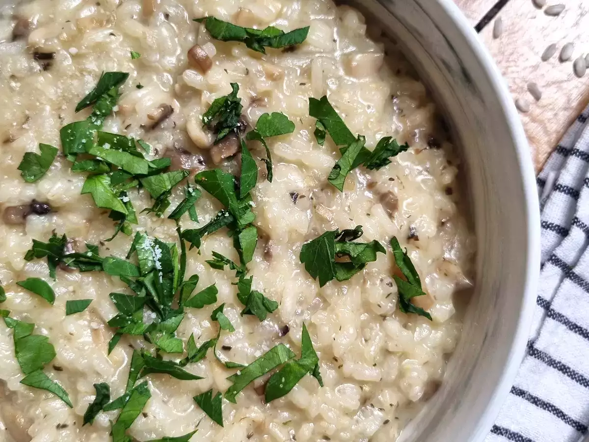 Hubové rizoto s Thermomixom - foto 5