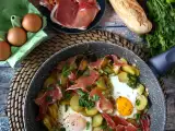 Huevos rotos, veľmi jednoduchý španielsky recept na báze zemiakov a vajec, foto 3