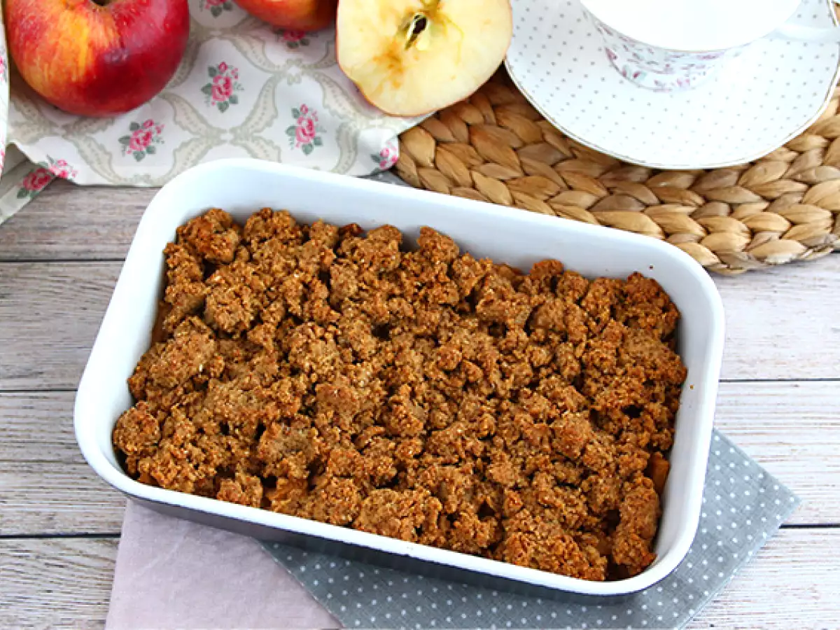 Jablkový crumble (vegánsky a bezlepkový)