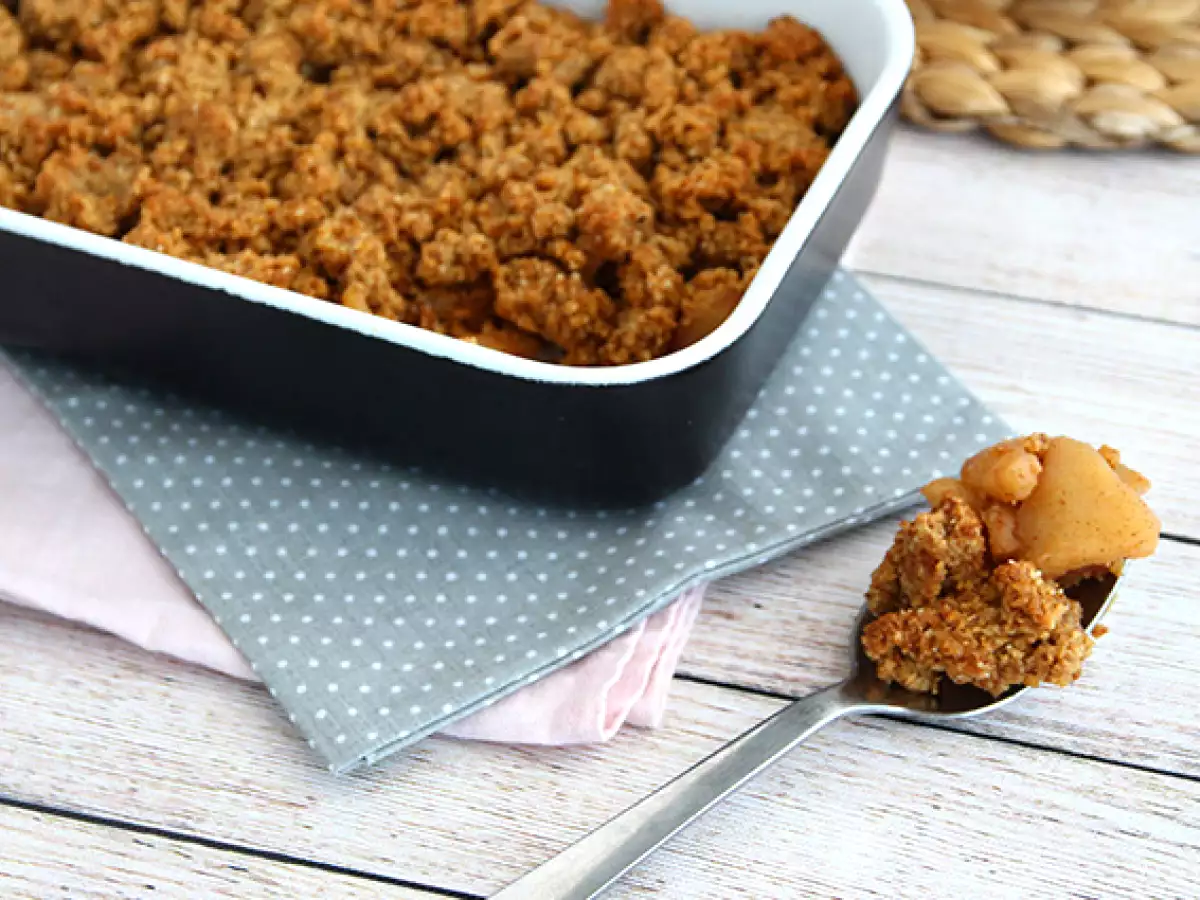 Jablkový crumble (vegánsky a bezlepkový) - foto 2