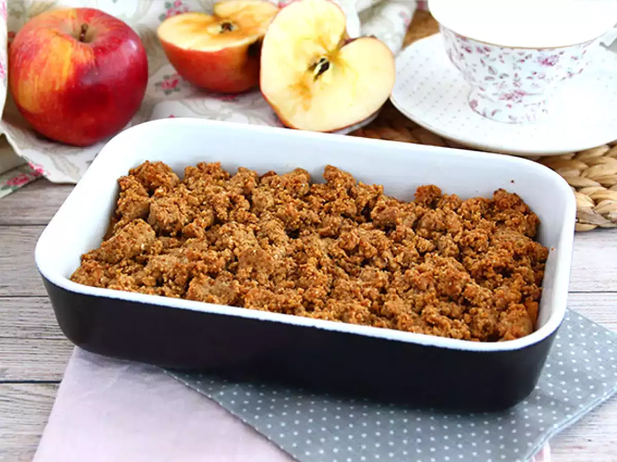 Jablkový crumble (vegánsky a bezlepkový) - foto 3