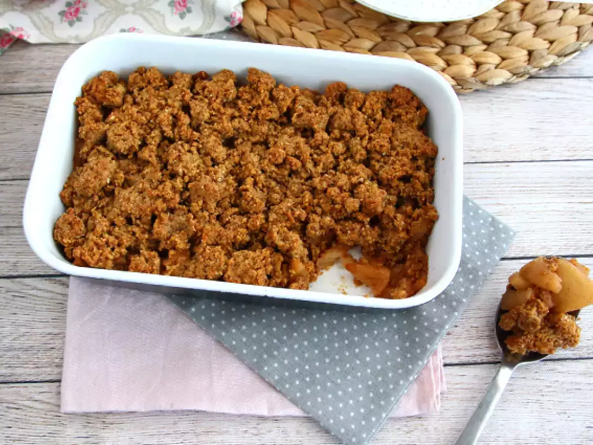 Jablkový crumble (vegánsky a bezlepkový) - foto 4