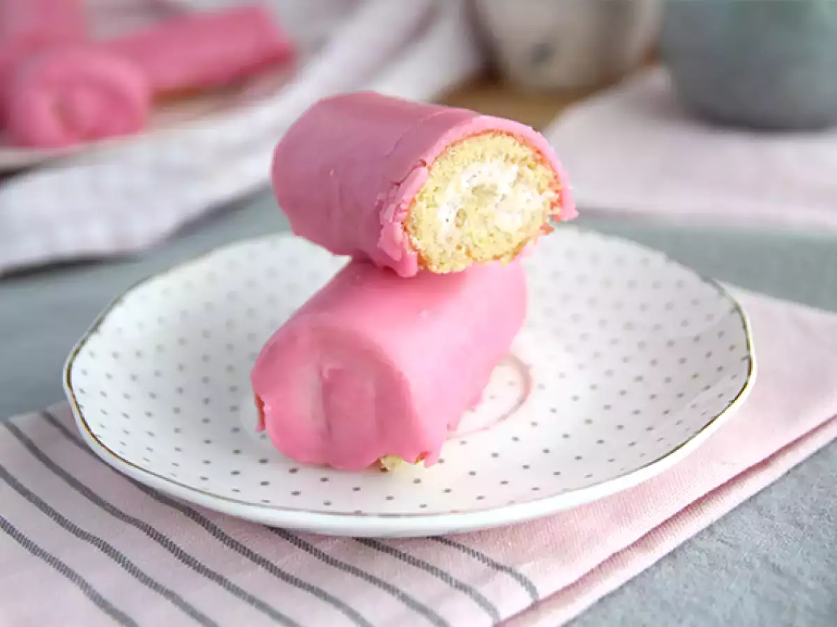 Jahodové mini rožky, Pink Panthers
