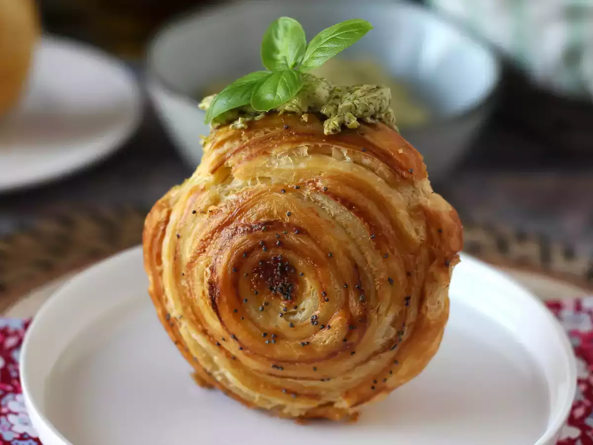 Jednoduchá slaná rolka New York s pestom a fromage frais so 4 prísadami - foto 3