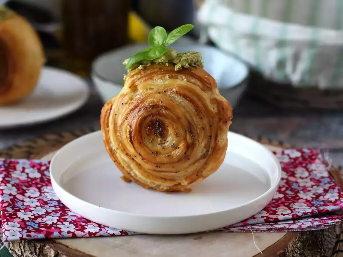 Jednoduchá slaná rolka New York s pestom a fromage frais so 4 prísadami - foto 5