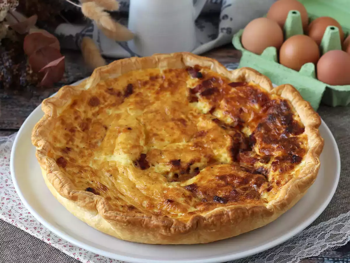 Jednoduchý domáci quiche lorraine recept - foto 4