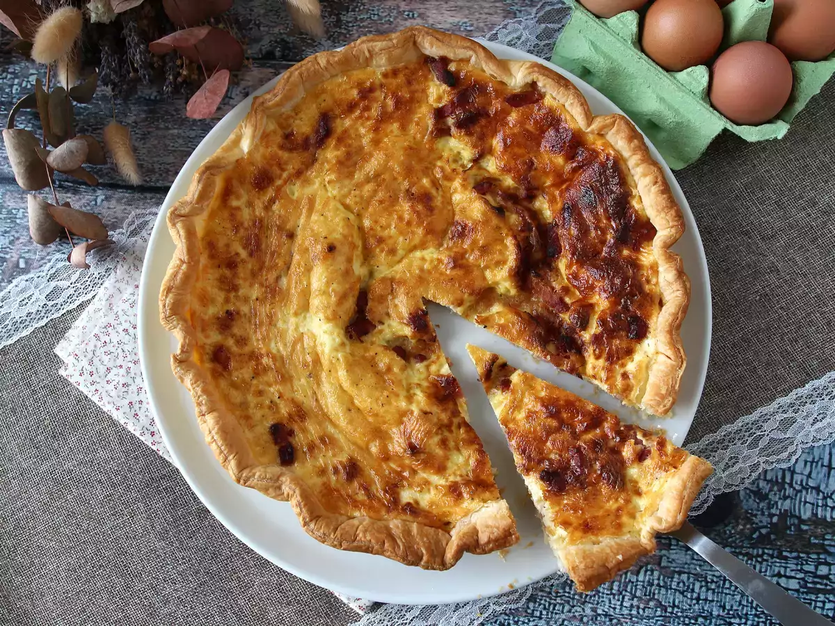 Jednoduchý domáci quiche lorraine recept - foto 5