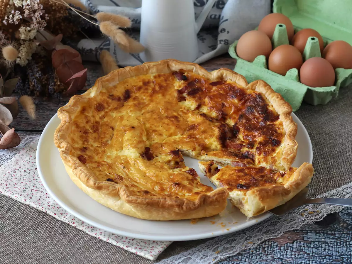 Jednoduchý domáci quiche lorraine recept - foto 7
