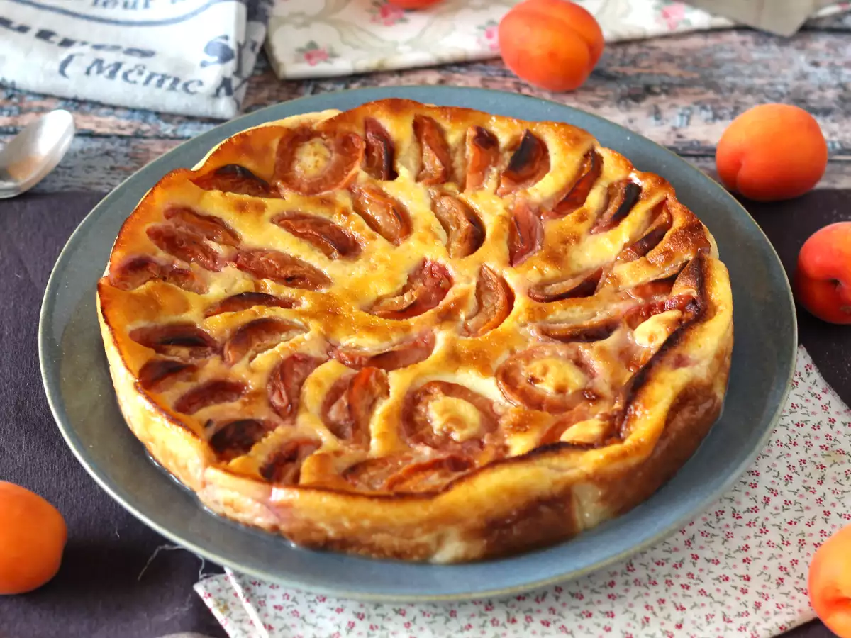 Jednoduchý marhuľový clafoutis