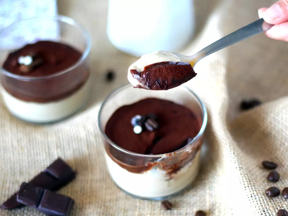 Kávový krém s ganache a kakaom - foto 2