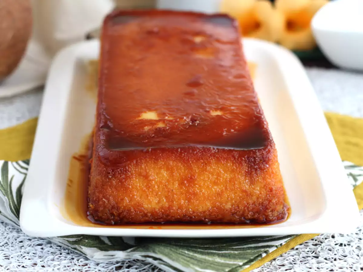 Kokosový flan