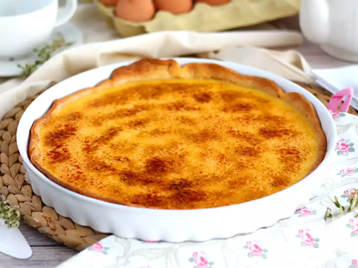 Koláč Crème brûlée, rafinovaný dezert krok za krokom