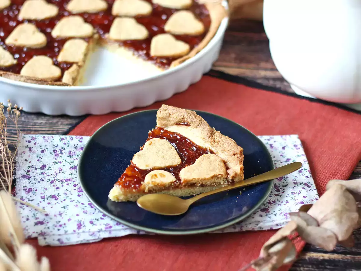 Koláč s jahodovým džemom: klasický recept na krehké pečivo (aj srdcia) - foto 4