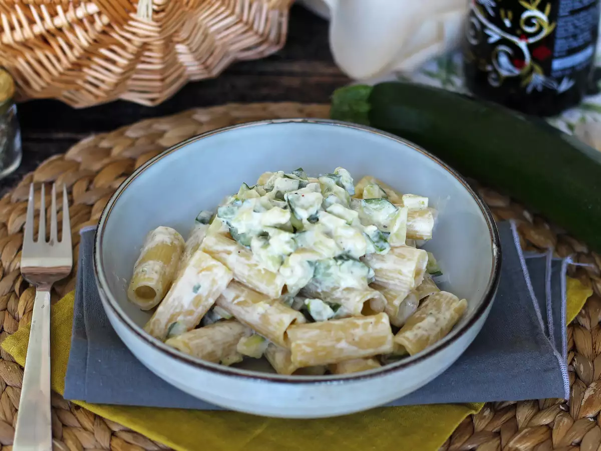 Krémové cestoviny s cuketou, chutný a veľmi rýchly recept - foto 2