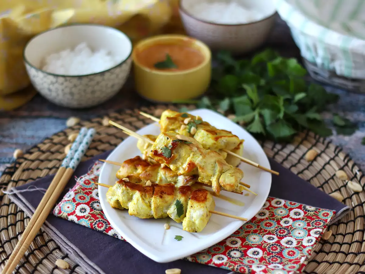 Kuracie kebaby s omáčkou satay, kulinárska cesta do Ázie! - foto 4